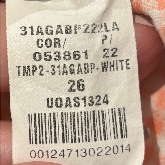 Pilcro & The Letterpress Fit SJEJ Jeans in White Size 26 EUC - Picture 4 of 9